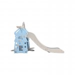 Keezi Kids 5-in-1 170cm Slide and Swing Set Playground Basketball Hoop Ring Outdoor Toys - Blue Keezi Kids 5-in-1 170cm Slide and Swing Set Playground Basketball Hoop Ring Outdoor Toys - Blue