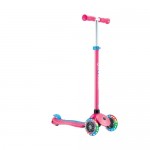 Globber PRIMO PLUS Scooter with Lights - Fuchsia / Sky Blue Globber PRIMO PLUS Scooter with Lights - Fuchsia / Sky Blue
