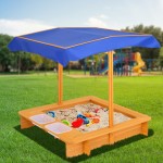 Keezi Outdoor Canopy Sand Pit with Dual Water Bins Keezi Outdoor Canopy Sand Pit with Dual Water Bins