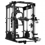 LSG GRK200 10-in-1 Home Gym Station, Power Rack, Smith Machine and Cable Crossover + 90kg Olympic Barbell & Bumper Plate Set