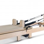 Lifespan Fitness Contour Folding Wooden Pilates Reformer Machine (Beige)