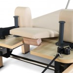 Lifespan Fitness Contour Folding Wooden Pilates Reformer Machine (Beige)