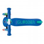 Globber PRIMO PLUS Scooter with Lights - Navy Blue / Emerald Green Globber PRIMO PLUS Scooter with Lights - Navy Blue / Emerald Green