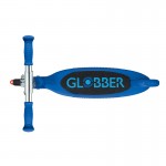 Globber Flow Foldable Junior Scooter with lights - Navy Blue / Sky Blue