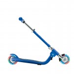 Globber Flow Foldable Junior Scooter with lights - Navy Blue / Sky Blue