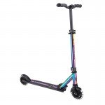 Globber FLOW ELEMENT Foldable Scooter with Lights - Neochrome with Black Deck Globber FLOW ELEMENT Foldable Scooter with Lights - Neochrome with Black Deck