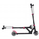Globber Flow Element Junior Lights Scooter - Black / Pink Globber Flow Element Junior Lights Scooter - Black / Pink