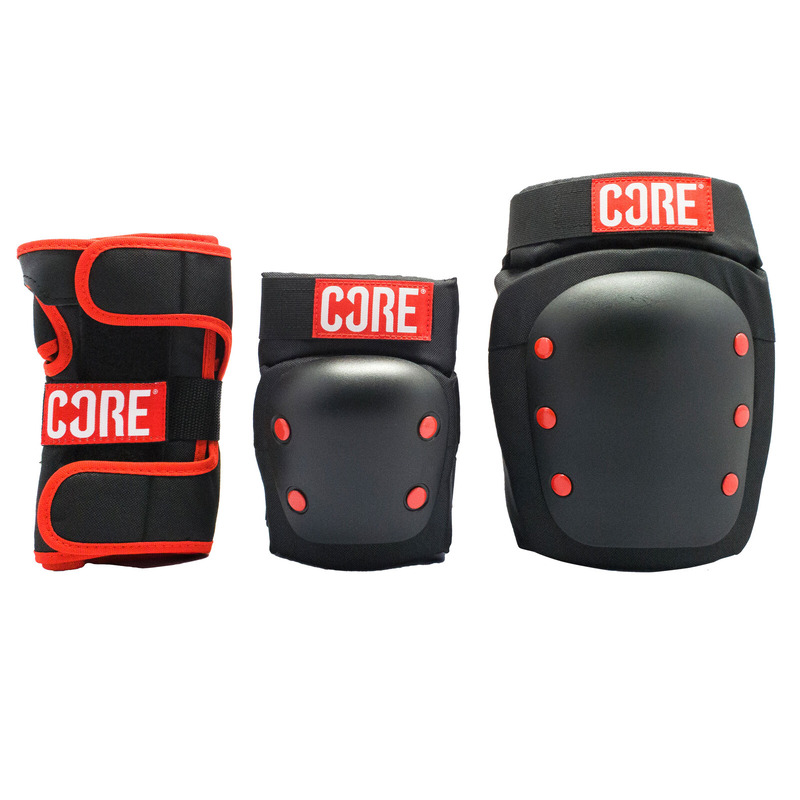 Core Protection Skate Triple Pad Set - Knee / Elbow / Wrist - Medium Core Protection Skate Triple Pad Set - Knee / Elbow / Wrist - Medium