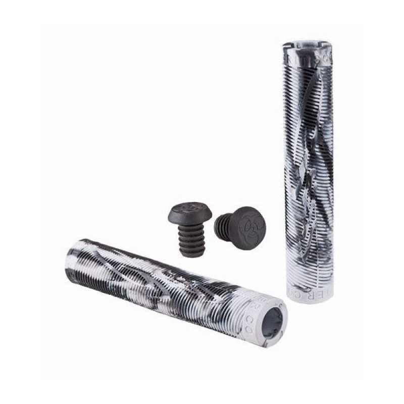 Grit Handlebar Scooter/Bike Grips - Black/White Grit Handlebar Scooter/Bike Grips - Black/White