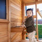 Lifespan Kingston Cubby House with 2.2m Slide - Pastel Blue