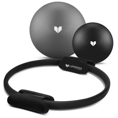 Lifespan 38cm Pilates Ring + 15cm Small & 22cm Medium Pilates Ball