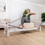 Lifespan Fitness Contour Pro Aluminium Pilates Reformer Machine (Beige) Lifespan Fitness Contour Pro Aluminium Pilates Reformer Machine (Beige)