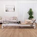 Lifespan Fitness Contour Pro Aluminium Pilates Reformer Machine (Beige) Lifespan Fitness Contour Pro Aluminium Pilates Reformer Machine (Beige)
