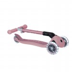 Globber ECOLOGIC Junior Foldable Lights Scooter - Berry Globber ECOLOGIC Junior Foldable Lights Scooter - Berry