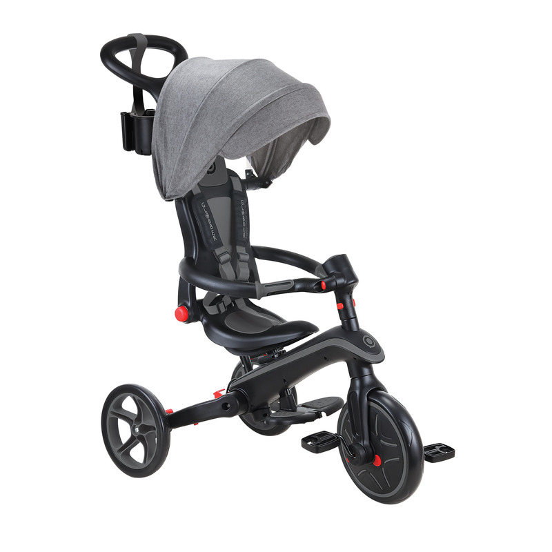 Globber EXPLORER Trike 4in1 FOLDABLE - Black / Grey Globber EXPLORER Trike 4in1 FOLDABLE - Black / Grey