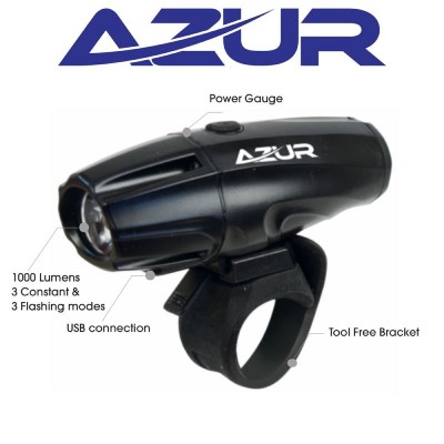 Azur USB Cove 1000 Lumens Head Light