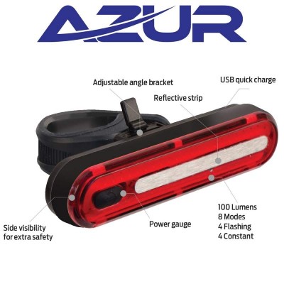 Azur USB Alien 2 - 100 Lumens Tail Light