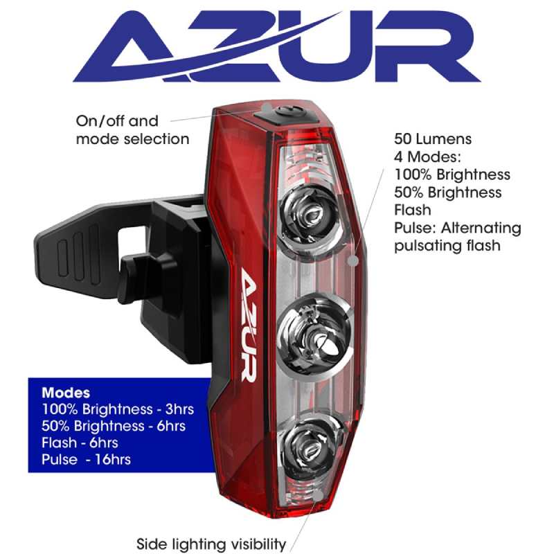 Azur Leo Tail Light 50 Lumen Azur Leo Tail Light 50 Lumen