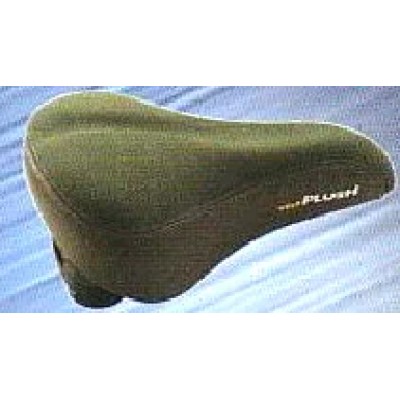 Saddle 190mm x 210mm Ladies Touring Emerald Top Double Density Dual Coil Springs with Clamp Black