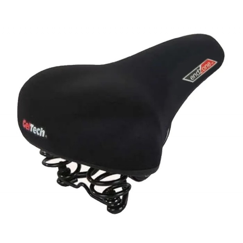 Saddle 230 x 250Lmm Ladies Emerald Top with Gel Web springs and Coils Black Saddle 230 x 250Lmm Ladies Emerald Top with Gel Web springs and Coils Black