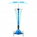 Globber Elite Glow Lights Foldable Scooter - Deep Blue