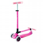 Globber Elite Glow Lights Foldable Scooter - Pastel Pink Globber Elite Glow Lights Foldable Scooter - Pastel Pink