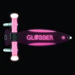 Globber Elite Glow Lights Foldable Scooter - Pastel Pink Globber Elite Glow Lights Foldable Scooter - Pastel Pink
