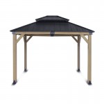 Yardtopia Maryborough 3m x 3m Timber & Steel Double Hip Roof Gazebo Yardtopia Maryborough 3m x 3m Timber & Steel Double Hip Roof Gazebo