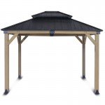 Yardtopia Maryborough 3m x 3m Timber & Steel Double Hip Roof Gazebo Yardtopia Maryborough 3m x 3m Timber & Steel Double Hip Roof Gazebo