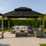 Yardtopia Maryborough 3m x 3.6m Timber & Steel Double Hip Roof Gazebo