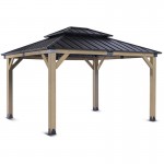 Yardtopia Maryborough 3m x 3.6m Timber & Steel Double Hip Roof Gazebo