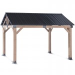 Yardtopia Fremantle 3.6m x 3m Timber & Steel Gable Roof Gazebo Yardtopia Fremantle 3.6m x 3m Timber & Steel Gable Roof Gazebo