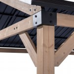 Yardtopia Fremantle 3.6m x 3m Timber & Steel Gable Roof Gazebo Yardtopia Fremantle 3.6m x 3m Timber & Steel Gable Roof Gazebo