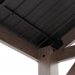 Yardtopia Oslo 2.4m x 1.8m BBQ/Grill Timber & Steel Gable Roof Gazebo