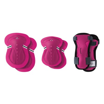 Globber Junior Protective Pad Set XXS - Fuchsia Pink
