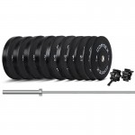 Lifespan CORTEX 160kg Black Series V3 Bumper Plate Set with SPARTAN205 Barbell Lifespan CORTEX 160kg Black Series V3 Bumper Plate Set with SPARTAN205 Barbell
