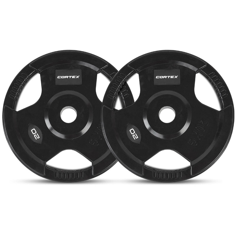 Lifespan CORTEX 20kg Tri-Grip V2 50mm Olympic Plates (Pairs) Lifespan CORTEX 20kg Tri-Grip V2 50mm Olympic Plates (Pairs)