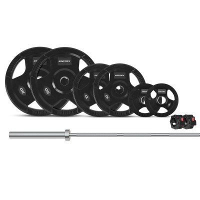 Lifespan CORTEX 90kg Tri-Grip V2 50mm Olympic Barbell Set