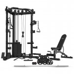 LSG GRK-110 Space Saving Multi-Function Rack with 74kg Cable Crossover + FID Bench + 90kg Olympic Weight Package LSG GRK-110 Space Saving Multi-Function Rack with 74kg Cable Crossover + FID Bench + 90kg Olympic Weight Package