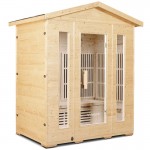 Regen8 Quadro Outdoor - 4 Person Infrared Sauna Regen8 Quadro Outdoor - 4 Person Infrared Sauna