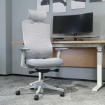 Lifespan DM8 Ergonomic Office Desk Chair (White/Grey) Lifespan DM8 Ergonomic Office Desk Chair (White/Grey)