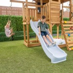 Lifespan Kingston Cubby House with 2.2m Slide - Blue Lifespan Kingston Cubby House with 2.2m Slide - Blue