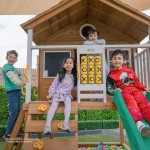 Lifespan Warrigal Cubby House with 2.2m Slide - Pastel Green