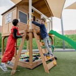 Lifespan Warrigal Cubby House with 2.2m Slide - Pastel Green