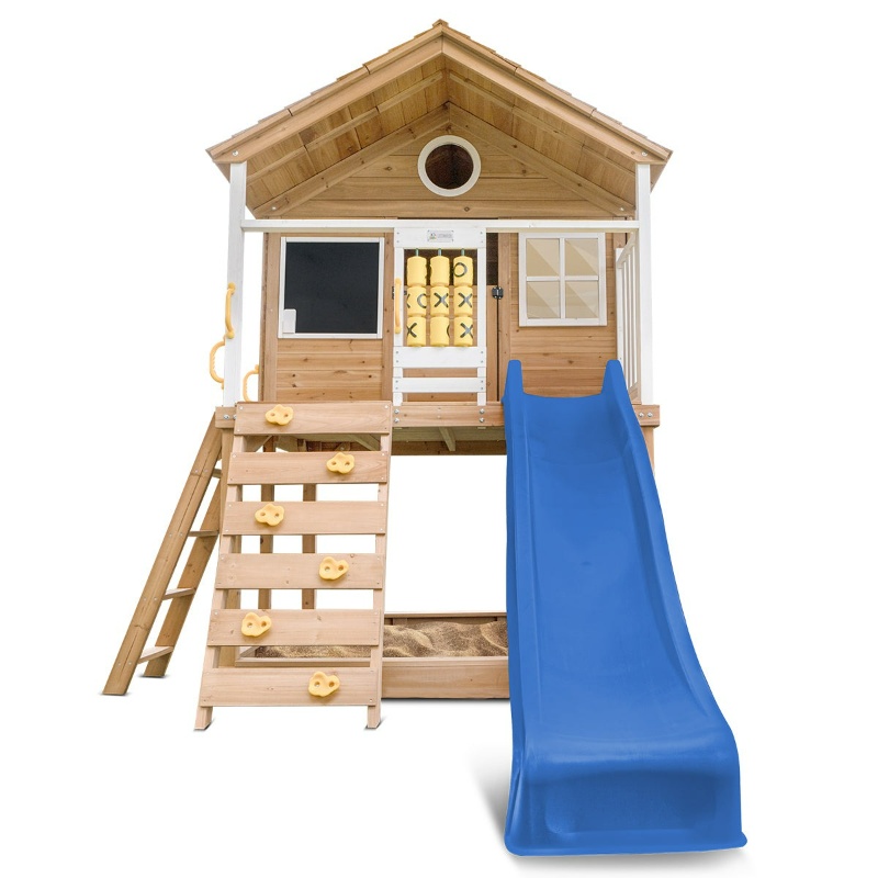 Lifespan Warrigal Cubby House with 2.2m Slide - Blue Lifespan Warrigal Cubby House with 2.2m Slide - Blue