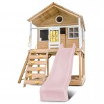 Lifespan Warrigal Cubby House with 2.2m Slide - Pastel Pink