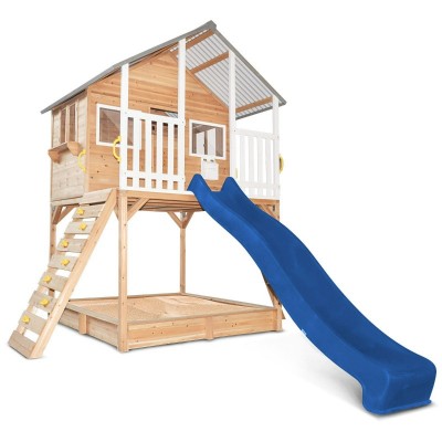 Lifespan Winchester Cubby House (Elevated 1.2m) with 2.2m Slide - Blue