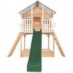 Lifespan Winchester Cubby House (Elevated 1.45m) with 3.0m Slide - Green Lifespan Winchester Cubby House (Elevated 1.45m) with 3.0m Slide - Green