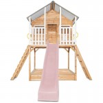 Lifespan Winchester Cubby House (Elevated 1.45m) with 3.0m Slide - Pastel Pink Lifespan Winchester Cubby House (Elevated 1.45m) with 3.0m Slide - Pastel Pink