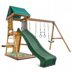 Lifespan Birmingham Swing Set & Play Centre with 2.2m Slide - Green Lifespan Birmingham Swing Set & Play Centre with 2.2m Slide - Green